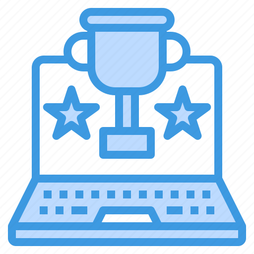 Laptop, prize, star, trophy icon - Download on Iconfinder