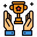 award, hand, rating, trophy