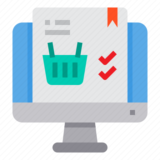 Basket, computer, marketing, paper, shopping icon - Download on Iconfinder
