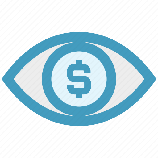 Digital marketing, dollar, dollar sign, eye, view, vision icon - Download on Iconfinder