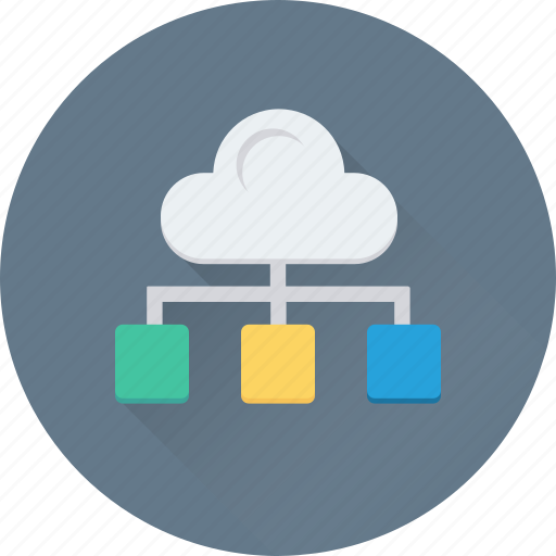 Cloud computing, cloud hierarchy, cloud network, cloud sharing icon - Download on Iconfinder
