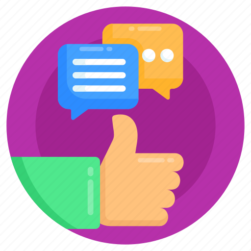 Reviews, feedback, comment, response, thumbs up icon - Download on Iconfinder