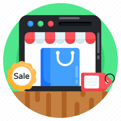 Ecommerce, online sale, online shopping, shopping website, website sale icon - Download on Iconfinder