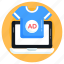ecommerce, online shirt ad, online shopping, online clothes, e shopping 