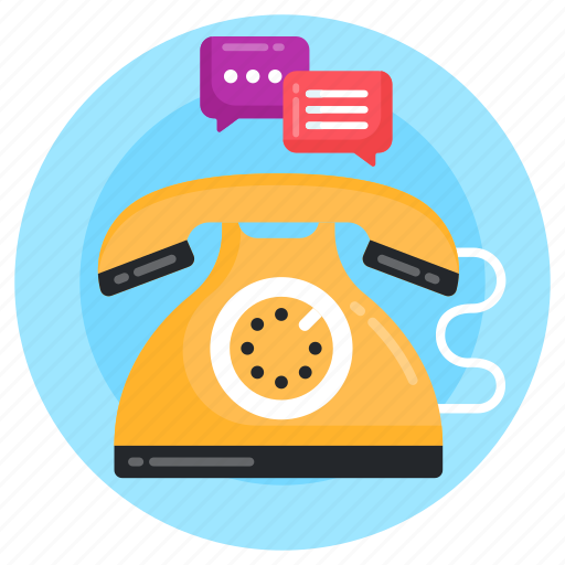 Call chat, telephonic chat, telephonic conversation, landline chat, telephone talk icon - Download on Iconfinder