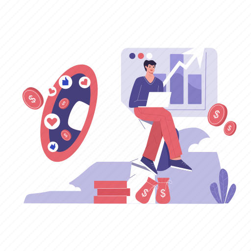 Digital, marketing, strategy, increase, product, sales, announcement illustration - Download on Iconfinder