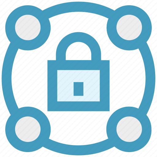 Connection, digital, lock, network, private, security icon - Download on Iconfinder