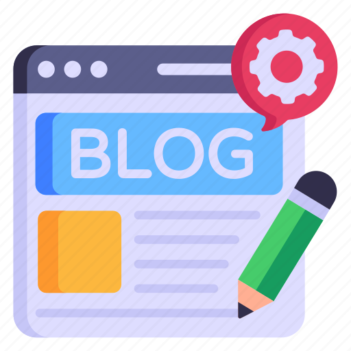 Web content, blogging, weblog, article, blog writing icon - Download on Iconfinder
