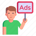 ad board, ads, advertisement, marketing, placard