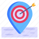 navigation pointer, target location, destination, gps, location pin