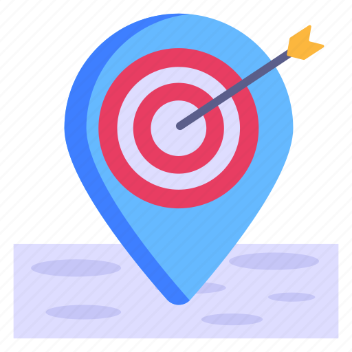 Navigation pointer, target location, destination, gps, location pin icon - Download on Iconfinder