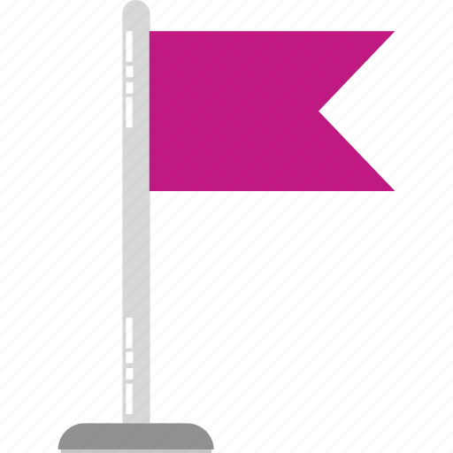 Destination flag, ensign, flag, flag pole, location flag icon - Download on Iconfinder