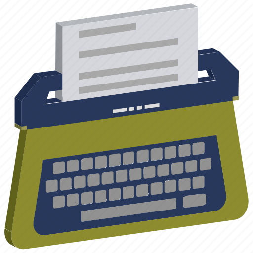 Office material, paper writing, stenographer, typewriter, typing, typing tool icon - Download on Iconfinder