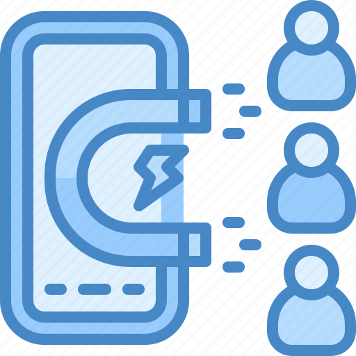 User engagement, online-marketing, magnet, mobile, online, promotion, marketing icon - Download on Iconfinder
