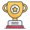 star, trophy, achievement, award
