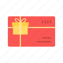 gift, card, voucher, coupon, present, credit, box