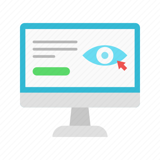 Impression, insights, views, eye, look, click, cursor icon - Download on Iconfinder
