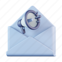 envelope, email, letter, megaphone, broadcast, marketing, advertisement