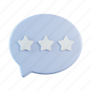 feedback, review, bubble, chat, business, testimonial, stars