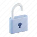 unlock, padlock, access, security, open, secure