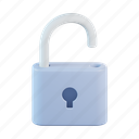 unlock, padlock, secure, access, security, open