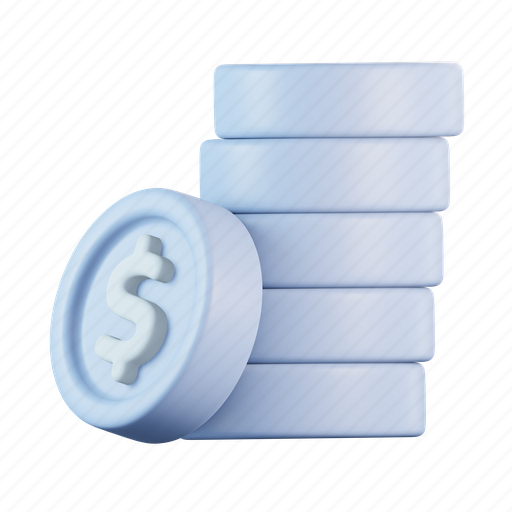 Coin, dollar, stacked, penny, savings, finance icon - Download on Iconfinder