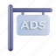 ad, signbord, hanging, signboard, advertising, marketing, signange 