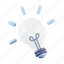 bulb, light, idea, creative, innovation, solution 