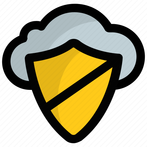 Cloud computing, cloud protection, cloud security, cloud shield, data privacy icon - Download on Iconfinder