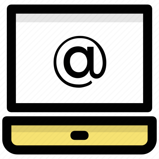 Email message, emailing, laptop email sign, online communication, online mailing icon - Download on Iconfinder