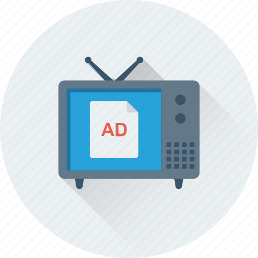 Advertisement, tv, tv ad, tv set, vintage tv icon - Download on Iconfinder