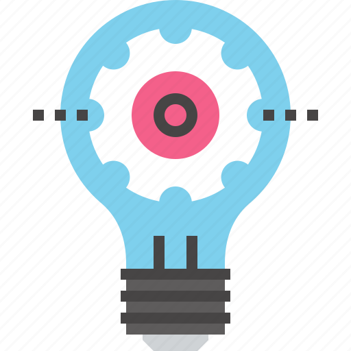 Bulb, cogwheel, concept, development, idea, lamp, light icon - Download on Iconfinder