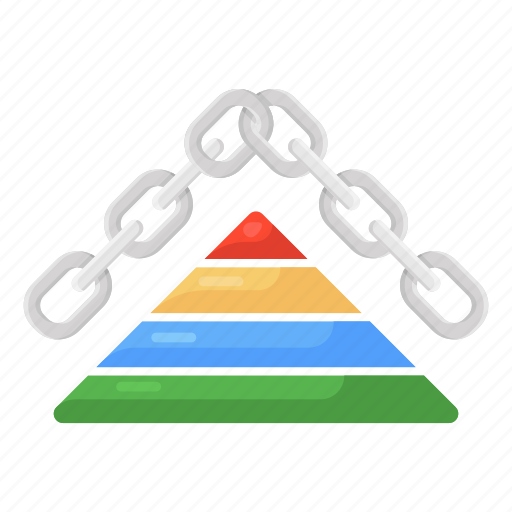 Pyramid, link, pyramid link, triangle link, pyramid chainlink, cyber pyramid link, connected link icon - Download on Iconfinder