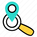 location, place, search, seo icon