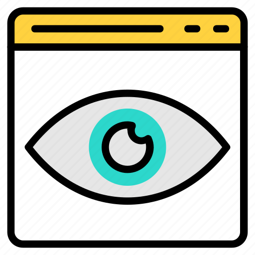 Browser, eye, page, visibility, web icon icon - Download on Iconfinder