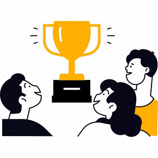 Award, reward, trophy, prize, win, success, achievement illustration - Download on Iconfinder