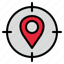 location, targetting, target, map, digital