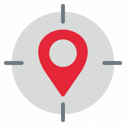 Location, targetting, target, map, digital icon - Download on Iconfinder