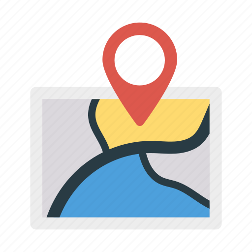 Gps, location, map, marker icon