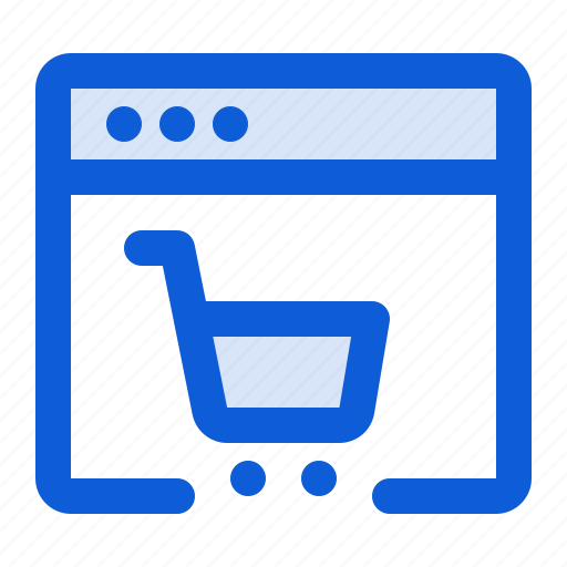 Ecommerce, online, shopping, website, cart, webpage, browser icon - Download on Iconfinder