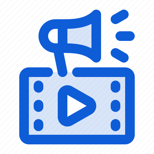 Video, marketing, advertising, promotion, clip, campaign icon - Download on Iconfinder