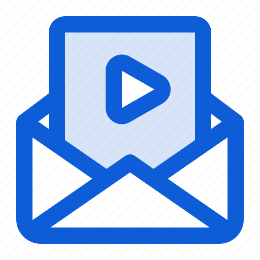 Video, message, email, letter, marketing, advertising, multimedia icon - Download on Iconfinder