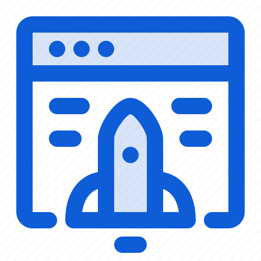 Website, launch, start, up, rocket, online, development icon - Download on Iconfinder