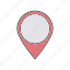location, pin, location pin, map, gps, navigation, direction, pointer, place 