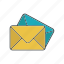mail, email, message, letter, envelope, communication, chat, inbox, send 