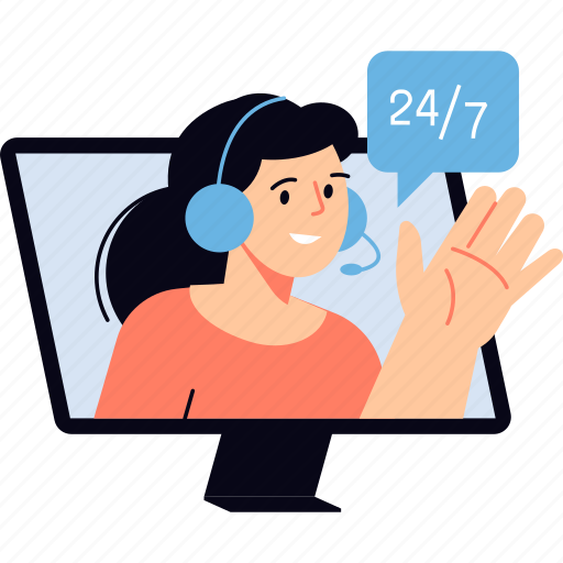 Support, communication, contact, help, assistance, call, people illustration - Download on Iconfinder