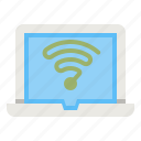 wifi, computer, notebook, signal, internet