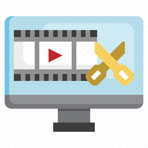 Iconfinder video editor films production - Social media & Logos Icons