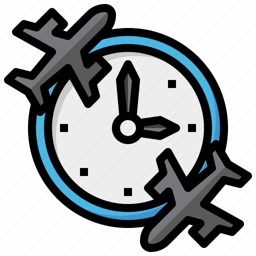Time, date, professions, jobs, departure, jet lag, take off icon - Download on Iconfinder