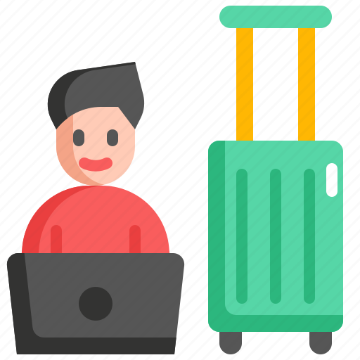 Travel, holiday, vacation, digital, nomad, freelancer, work icon - Download on Iconfinder